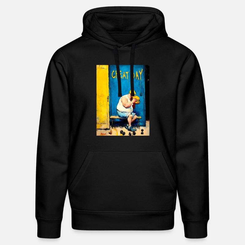 « Cheat Day » de van Gogh - Sweat à capuche bio DRUMMER Stanley/Stella Unisexe - noir