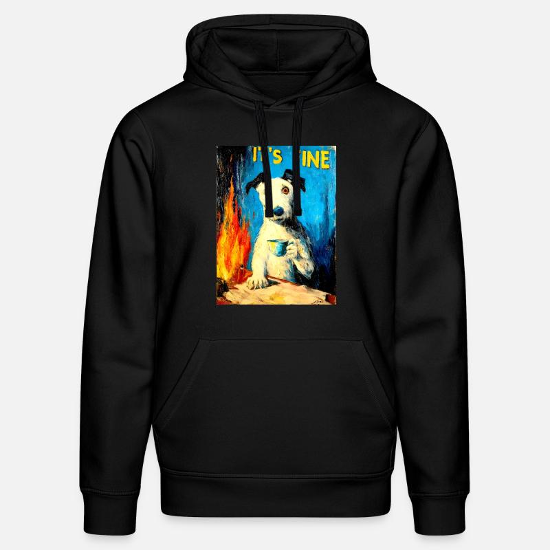 « C’est bien » de van Gogh - Sweat à capuche bio DRUMMER Stanley/Stella Unisexe - noir