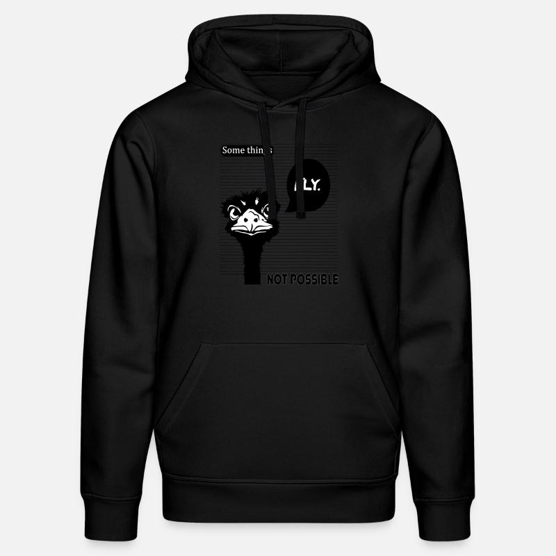 MOUCHE D’AUTRUCHE BLK - Sweat à capuche bio DRUMMER Stanley/Stella Unisexe - noir