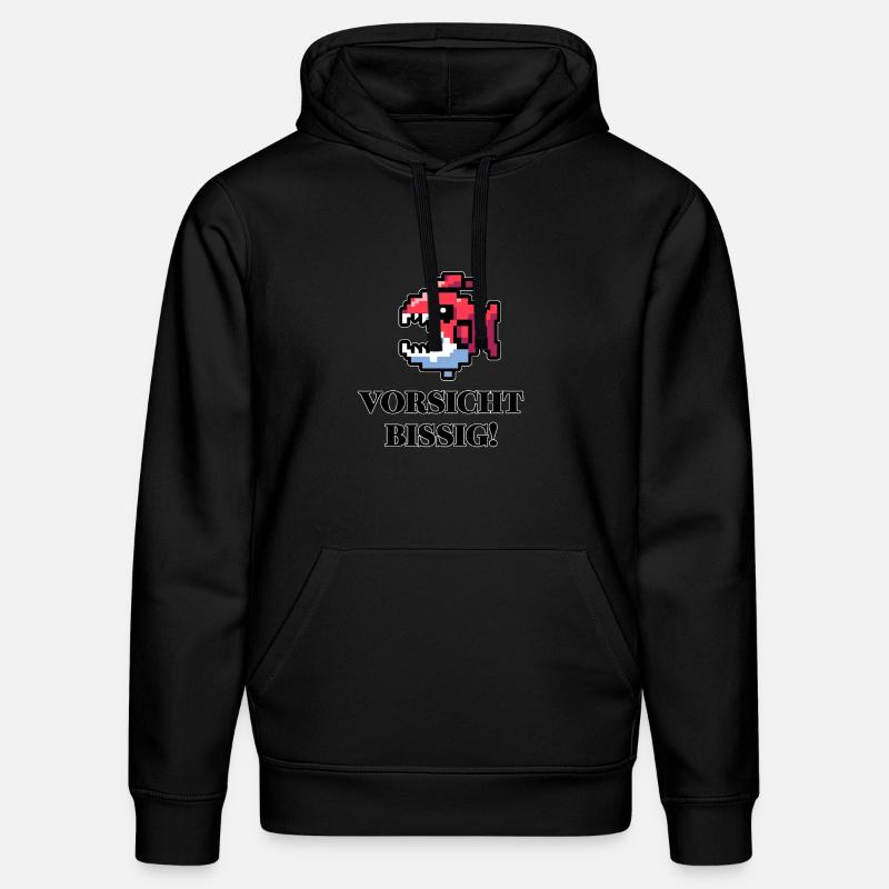 Attention Snappy - Funny Fish Design - Sweat à capuche bio DRUMMER Stanley/Stella Unisexe - noir