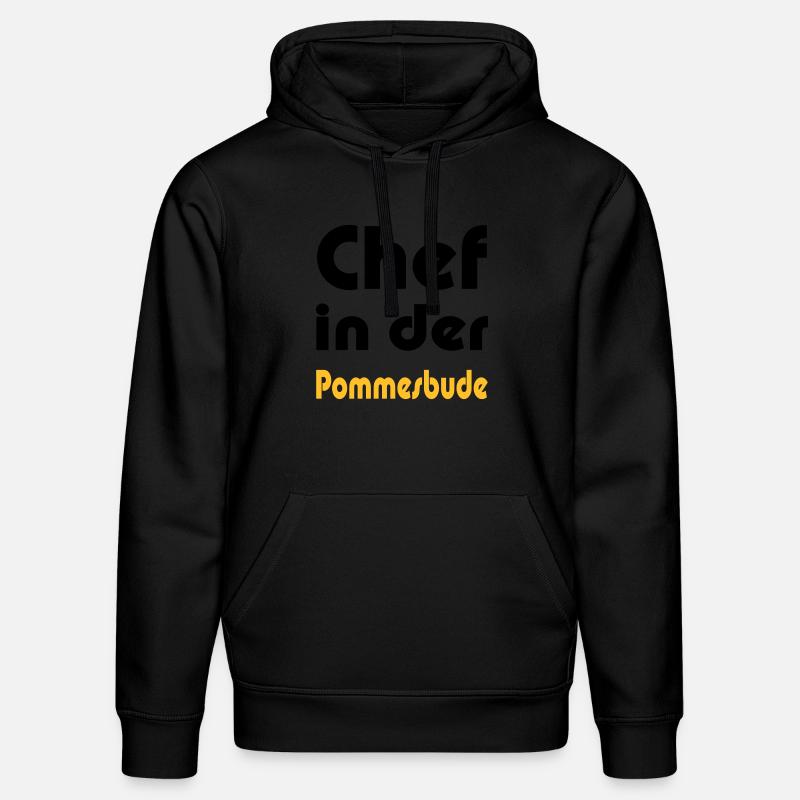 Chef in der Pommesbude - Stanley/Stella Unisex Bio-Hoodie DRUMMER  - Schwarz