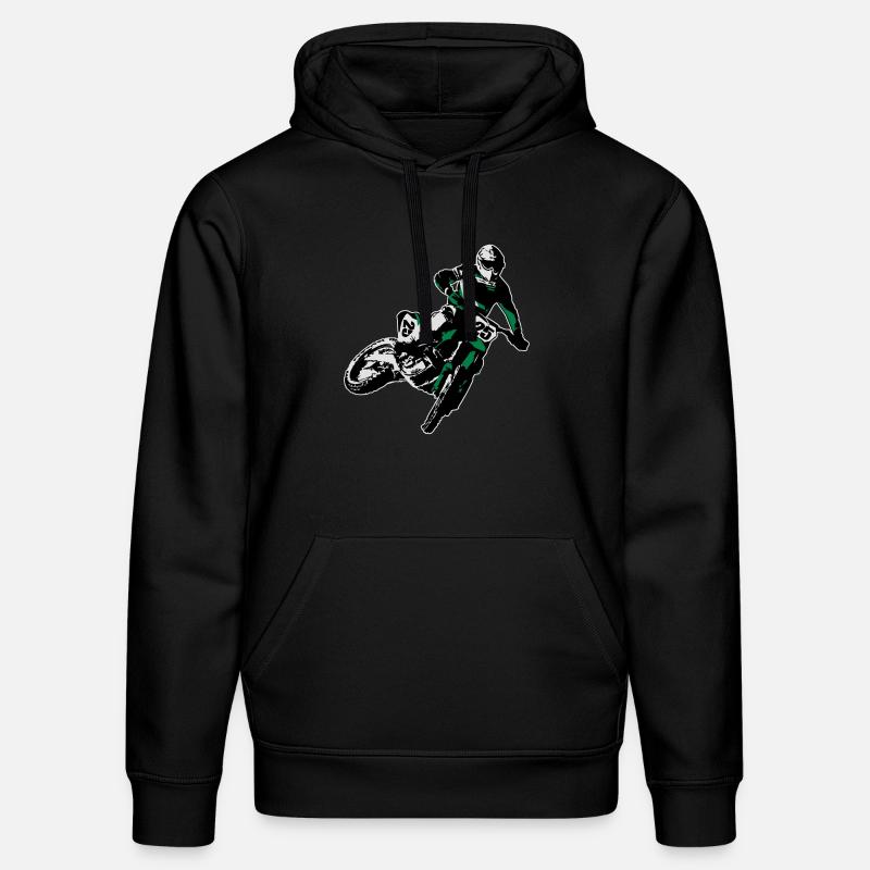 MotoCross - Sweat à capuche bio DRUMMER Stanley/Stella Unisexe - noir