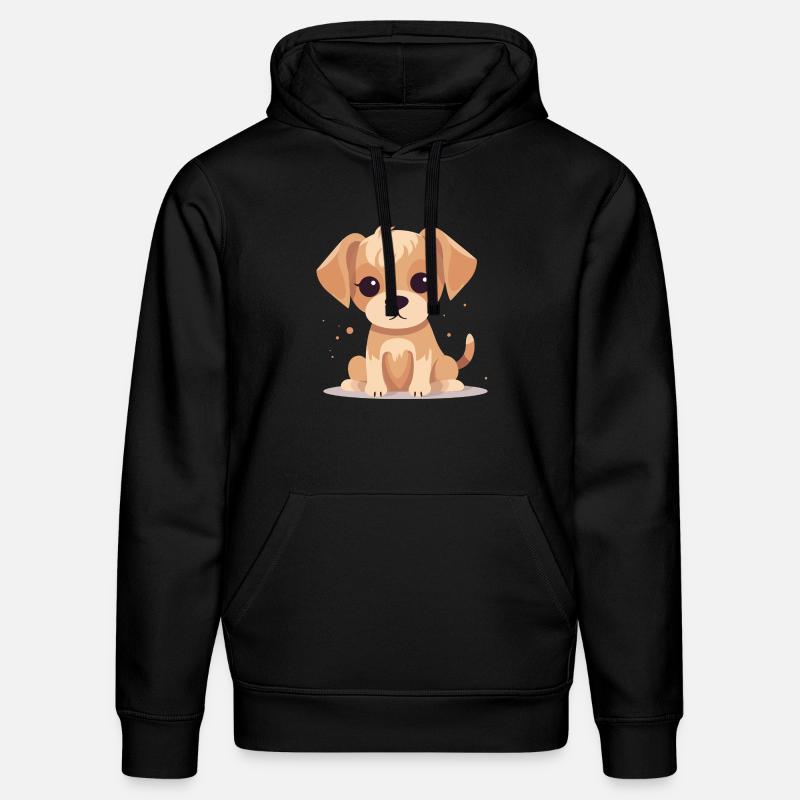 chien mignon - Sweat à capuche bio DRUMMER Stanley/Stella Unisexe - noir