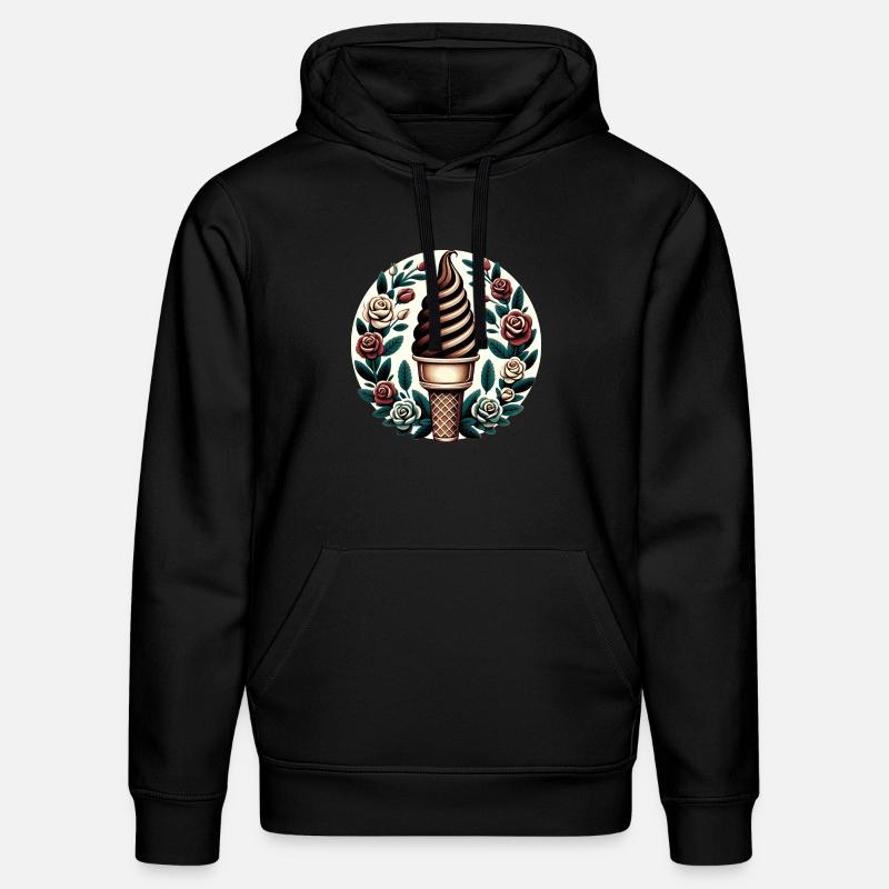 Glace au chocolat - Sweat à capuche bio DRUMMER Stanley/Stella Unisexe - noir