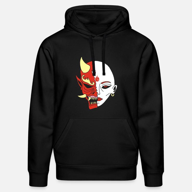 Mensch oder Dämon? - Stanley/Stella Unisex Bio-Hoodie DRUMMER  - Schwarz