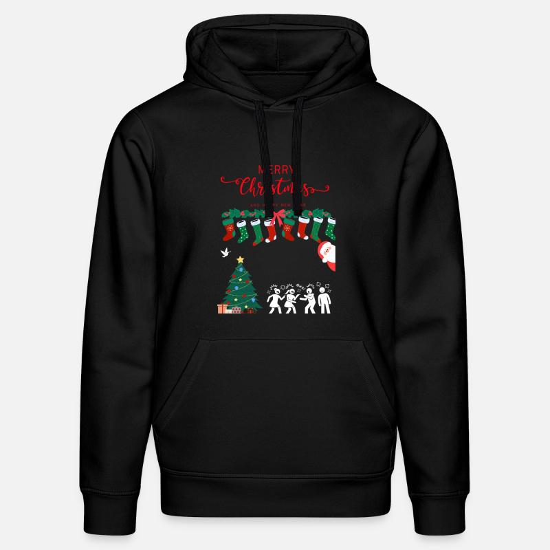 Frohe Weihnachten - Stanley/Stella Unisex Bio-Hoodie DRUMMER - Schwarz