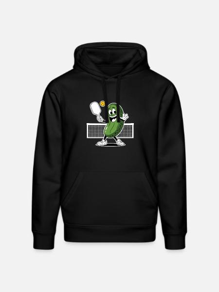 Dill With It Pickleball Player - Stanley/Stella DRUMMER Unisex Organic Hoodie - black