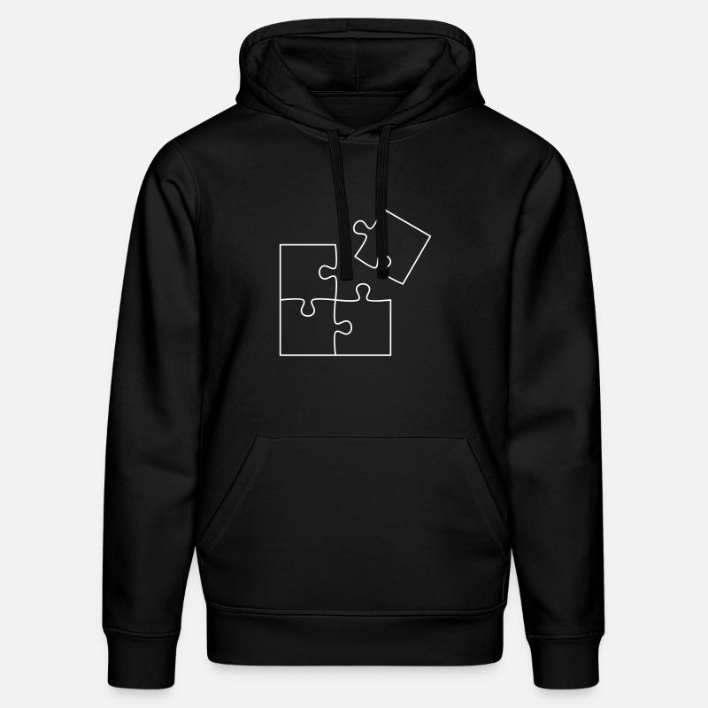 Puzzle - Stanley/Stella DRUMMER Unisex Organic Hoodie - black