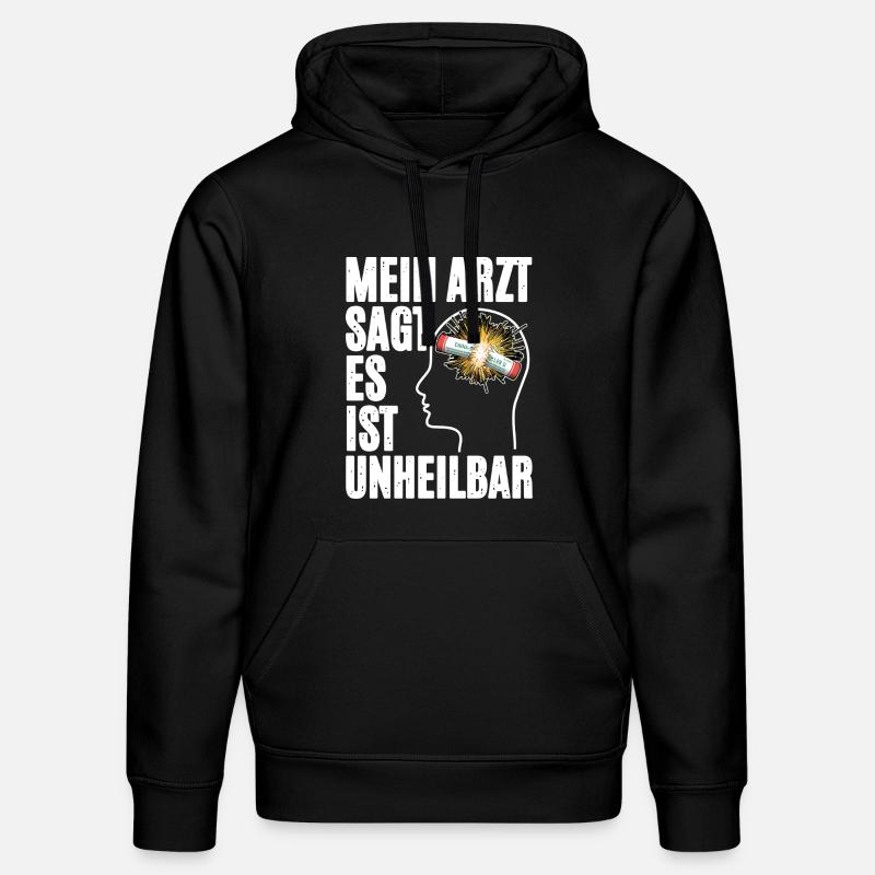 Pyrotechnik Im Kopf - Stanley/Stella Unisex Bio-Hoodie DRUMMER  - Schwarz