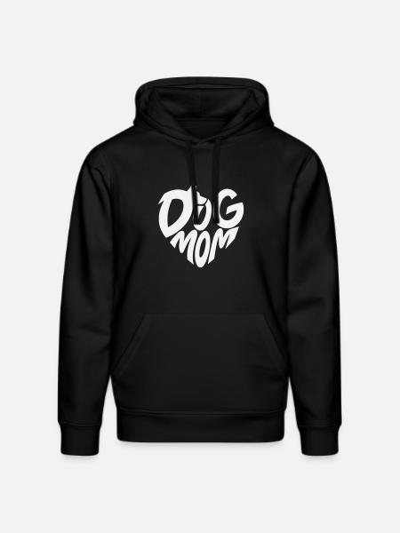 Hundemama Herz-Design mit Hundemotiv - Stanley/Stella Unisex Bio-Hoodie DRUMMER  - Schwarz
