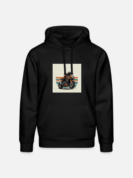 The art of motorcycling - Stanley/Stella DRUMMER Unisex Organic Hoodie - black