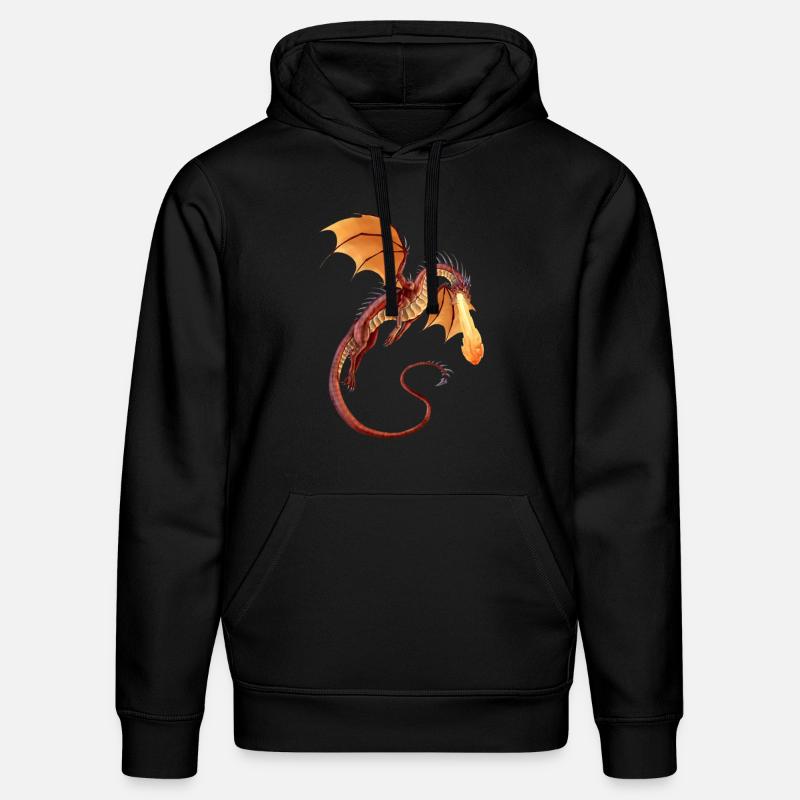 Dragon de Feu - Sweat à capuche bio DRUMMER Stanley/Stella Unisexe - noir