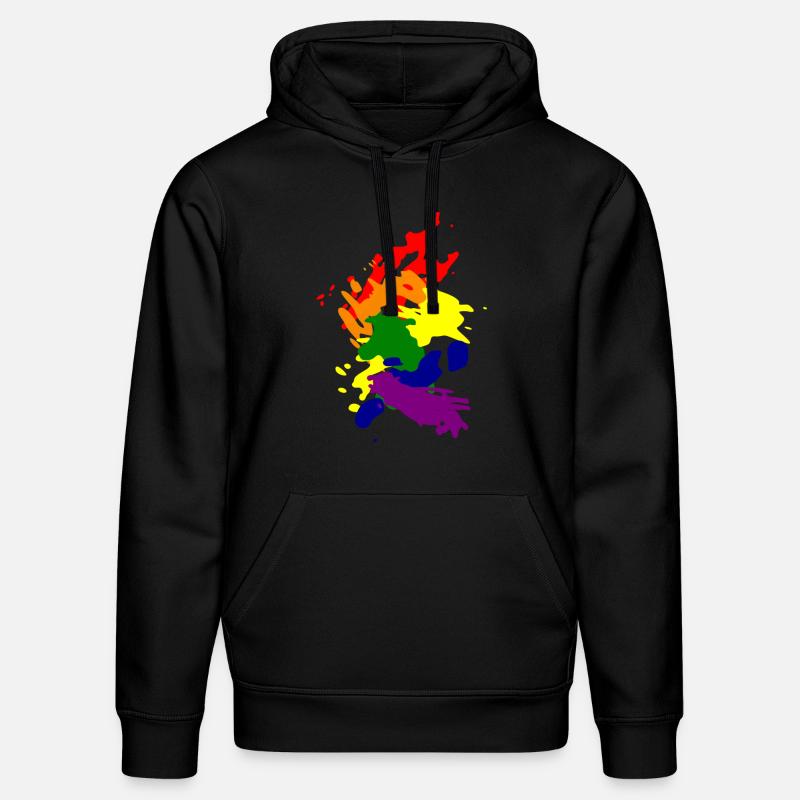arc-en-ciel - Sweat à capuche bio DRUMMER Stanley/Stella Unisexe - noir