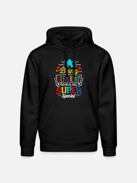 Autism Autist ADHD Autism Asperger Gift - Stanley/Stella DRUMMER Unisex Organic Hoodie - black