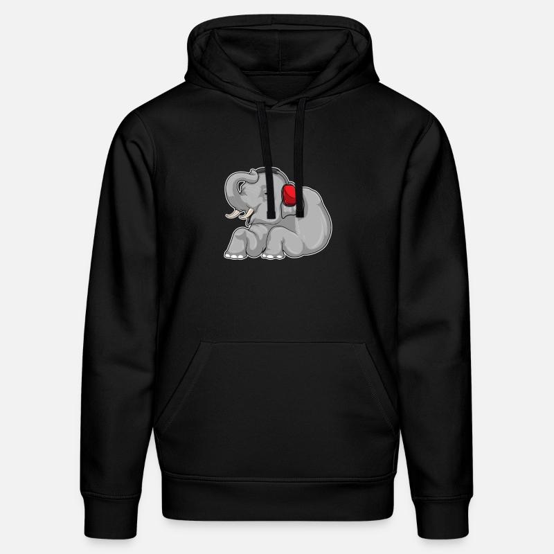 Casque Elephant Music - Sweat à capuche bio DRUMMER Stanley/Stella Unisexe - noir