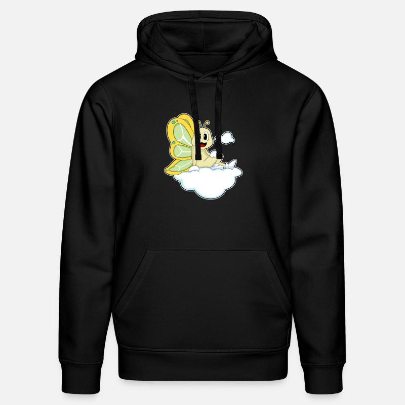 Nuages de papillons - Sweat à capuche bio DRUMMER Stanley/Stella Unisexe - noir