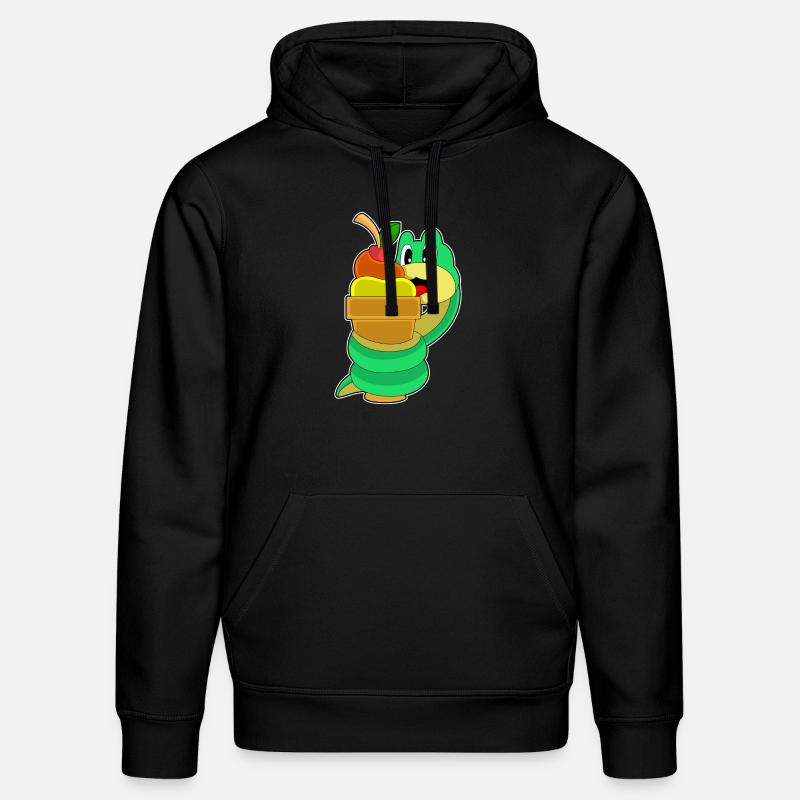 Crème glacée gaufre serpent - Sweat à capuche bio DRUMMER Stanley/Stella Unisexe - noir