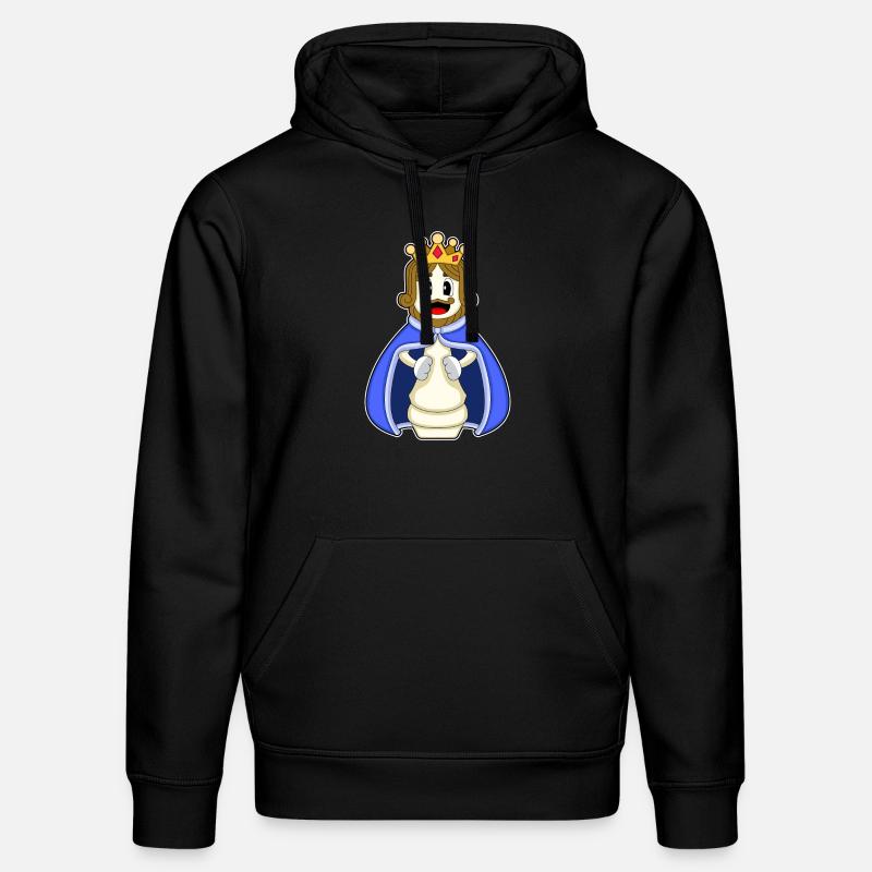 Pièce d’échecs Roi Échecs - Sweat à capuche bio DRUMMER Stanley/Stella Unisexe - noir