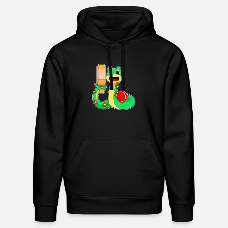 Serpent Cricket Batte de cricket - Sweat à capuche bio DRUMMER Stanley/Stella Unisexe - noir