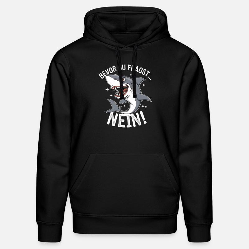 Requin Requin Requins Requin - Sweat à capuche bio DRUMMER Stanley/Stella Unisexe - noir