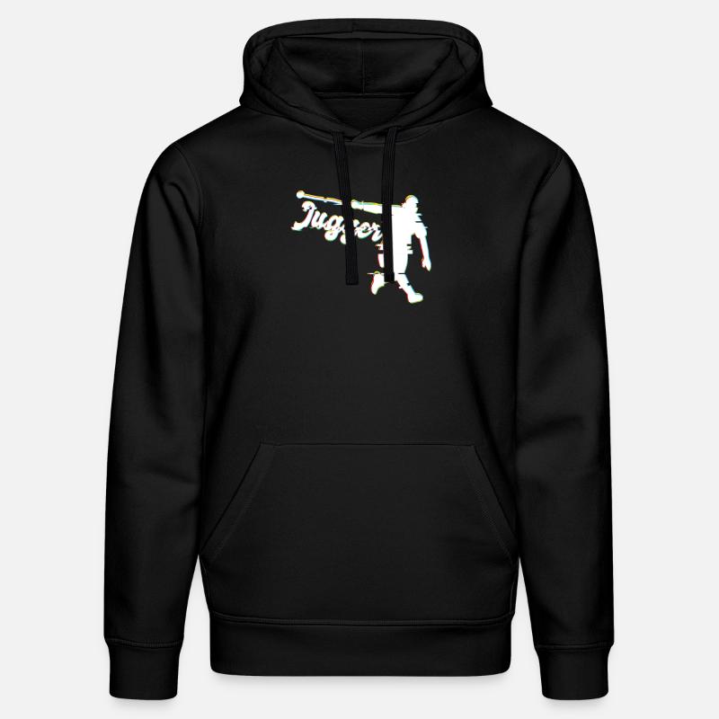 Glitched Funny Jugger - Sweat à capuche bio DRUMMER Stanley/Stella Unisexe - noir