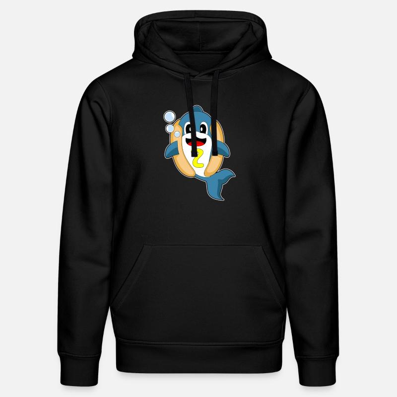 Hot-dog Dolphin - Sweat à capuche bio DRUMMER Stanley/Stella Unisexe - noir