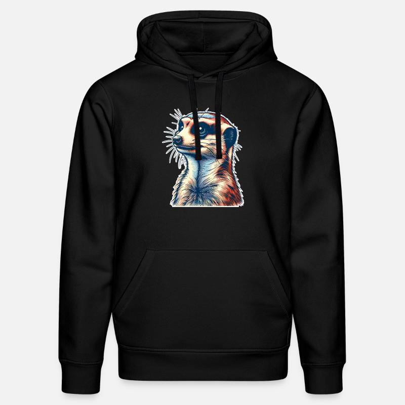 Erdmännchen - Stanley/Stella Unisex Bio-Hoodie DRUMMER  - Schwarz
