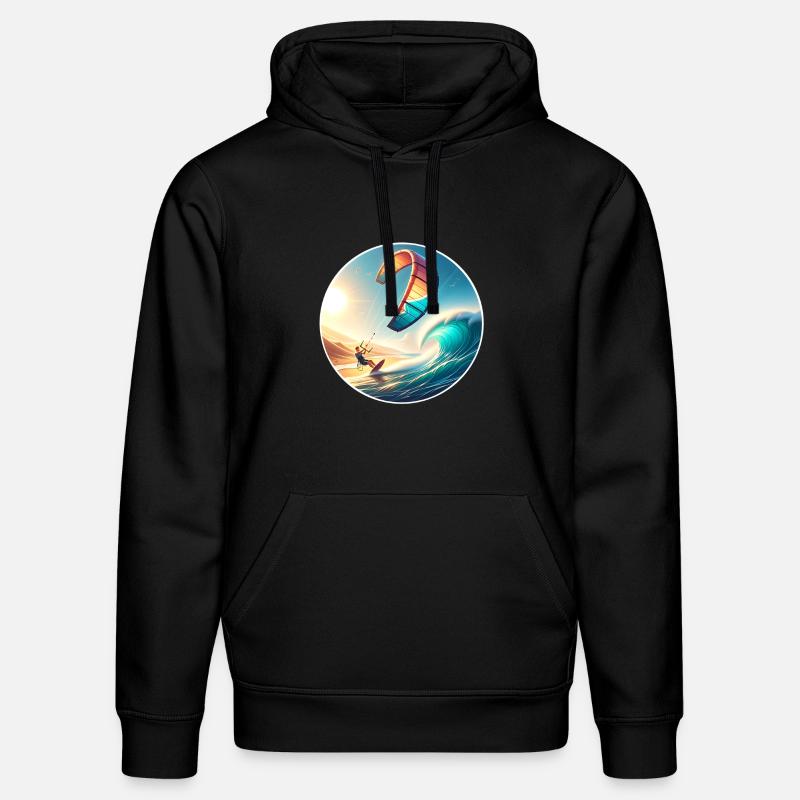 Kitesurf Kitesurfer Kiteboard - Sweat à capuche bio DRUMMER Stanley/Stella Unisexe - noir
