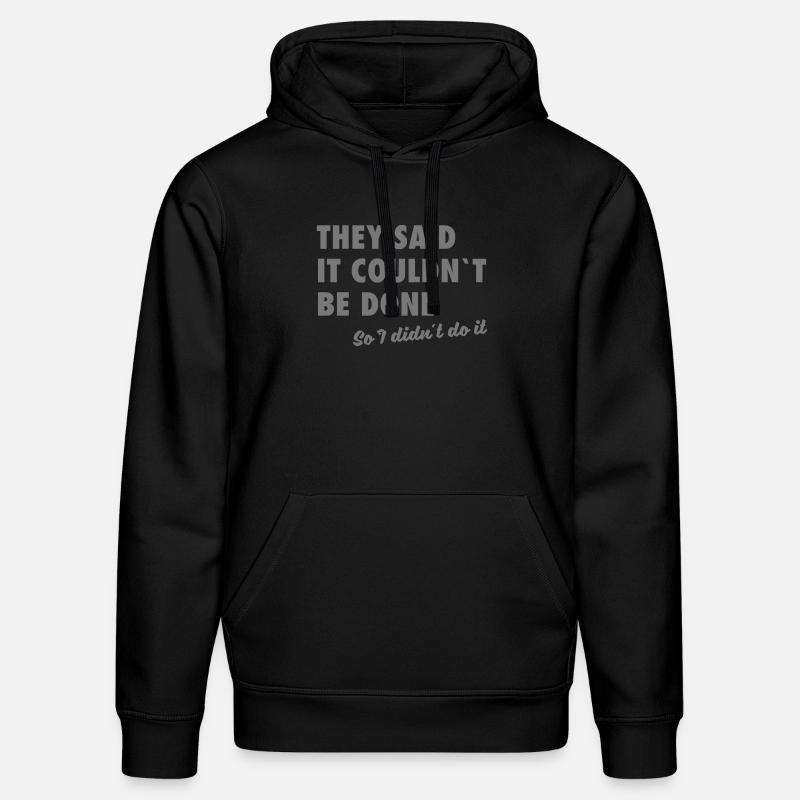 I didn´t do it - Stanley/Stella Unisex Bio-Hoodie DRUMMER  - Schwarz