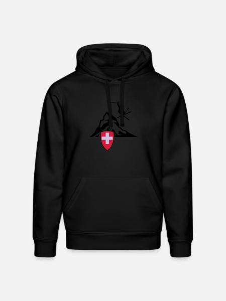 matterhorn zermatt Switzerland - Stanley/Stella DRUMMER Unisex Organic Hoodie - black