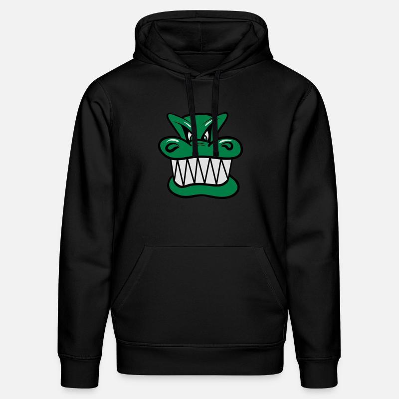 Drache böse witzig Cool Comic - Stanley/Stella Unisex Bio-Hoodie DRUMMER  - Schwarz