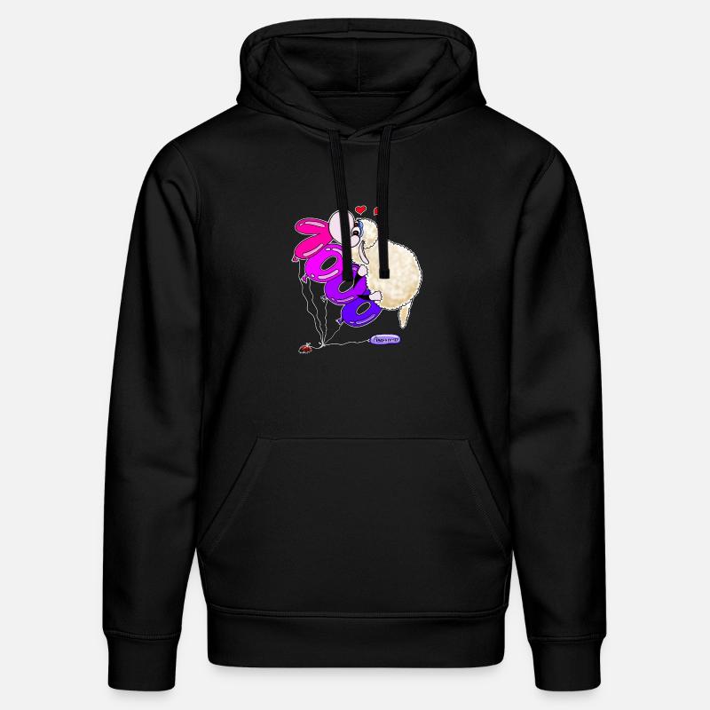 Wolly Sheepling 1000 Abonnenten - Stanley/Stella Unisex Bio-Hoodie DRUMMER  - Schwarz