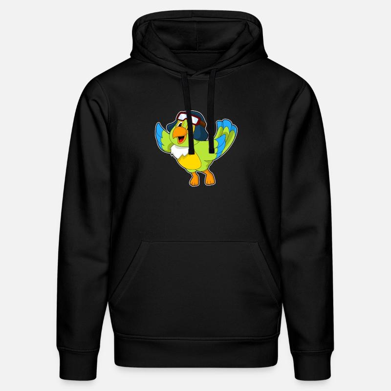 Casquette pilote Parrot - Sweat à capuche bio DRUMMER Stanley/Stella Unisexe - noir