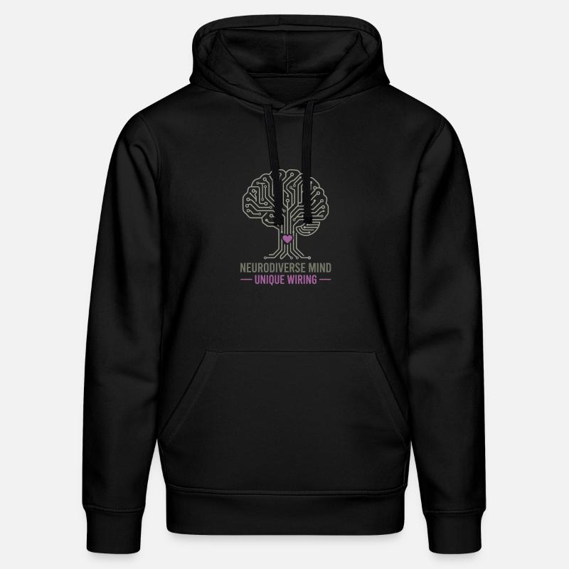 NEURODIVERSER GEIST Einzigartiges Verdrahtungsbewusstsein - Stanley/Stella Unisex Bio-Hoodie DRUMMER  - Schwarz