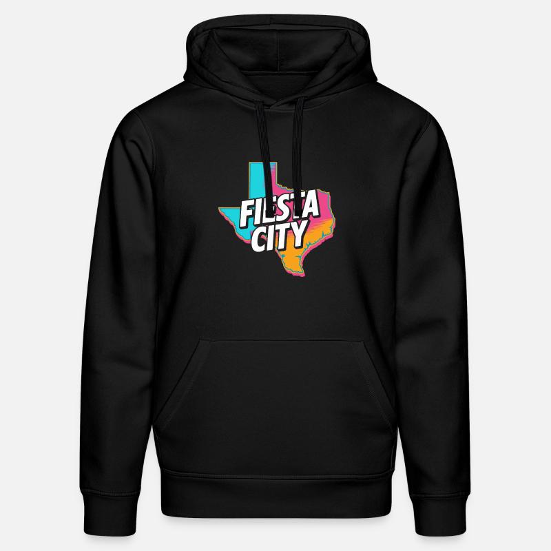 Fiesta City Neon Texas - Sweat à capuche bio DRUMMER Stanley/Stella Unisexe - noir