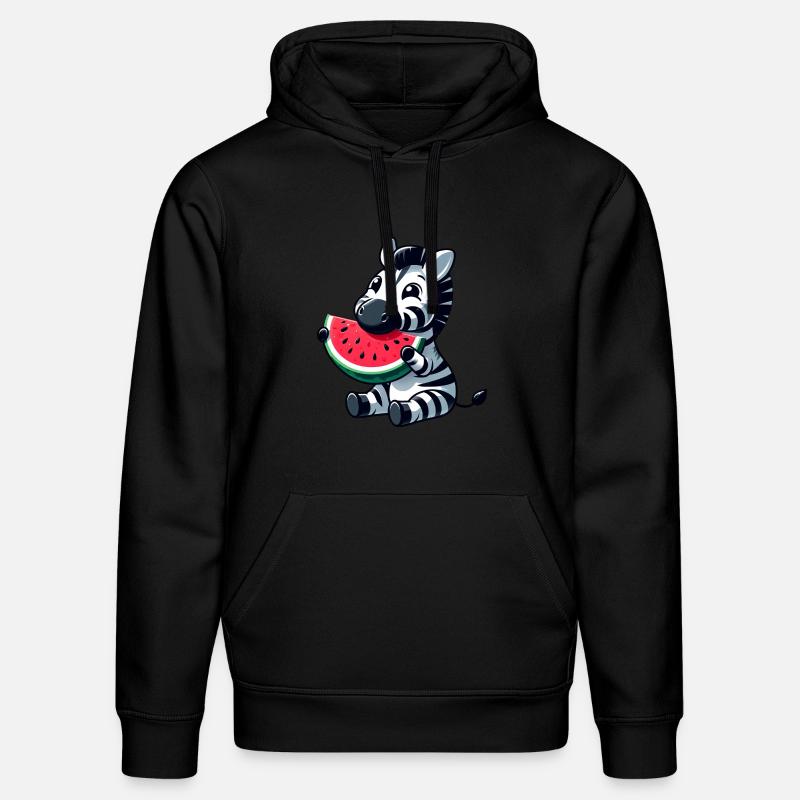 Zebra Melon Pastèque Fruit Fruité - Sweat à capuche bio DRUMMER Stanley/Stella Unisexe - noir
