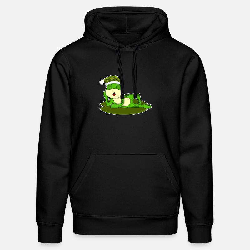 Grenouille Sleeping Nightcap - Sweat à capuche bio DRUMMER Stanley/Stella Unisexe - noir