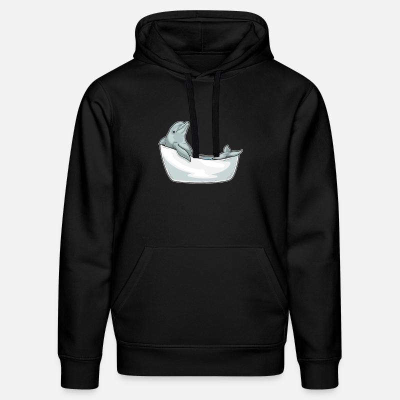 Baignoire Dolphin - Sweat à capuche bio DRUMMER Stanley/Stella Unisexe - noir