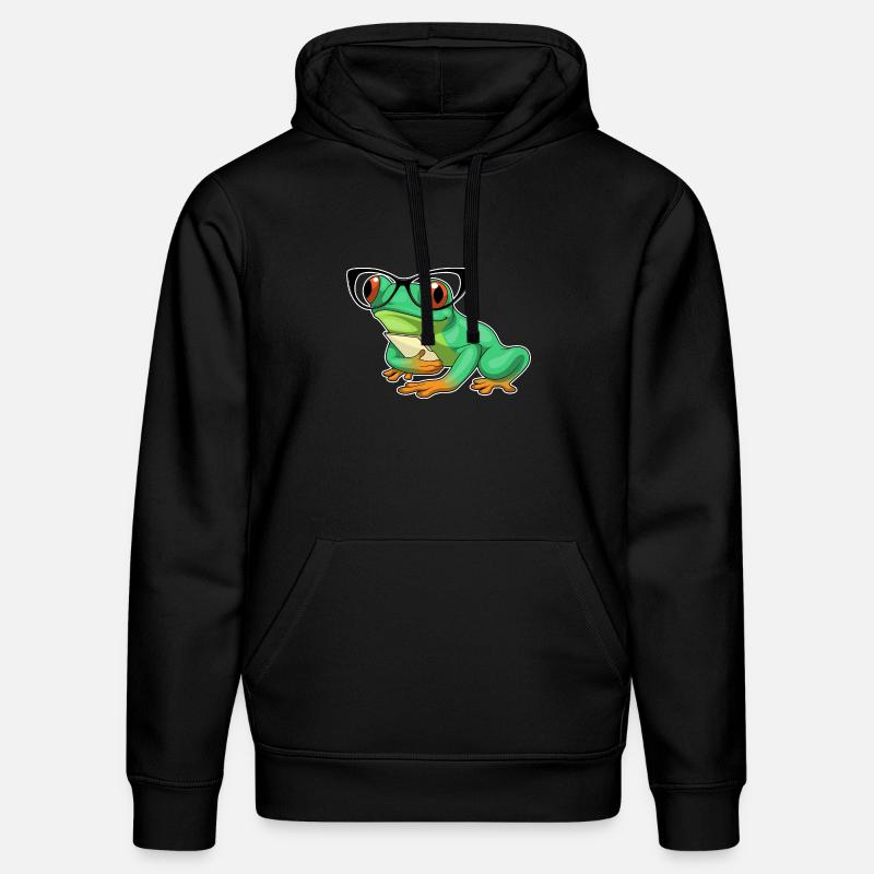 Lunettes Frog Secretary - Sweat à capuche bio DRUMMER Stanley/Stella Unisexe - noir