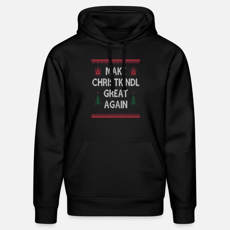Make Christkindl Great Again – Weihnachtsklassiker - Stanley/Stella Unisex Bio-Hoodie DRUMMER  - Schwarz