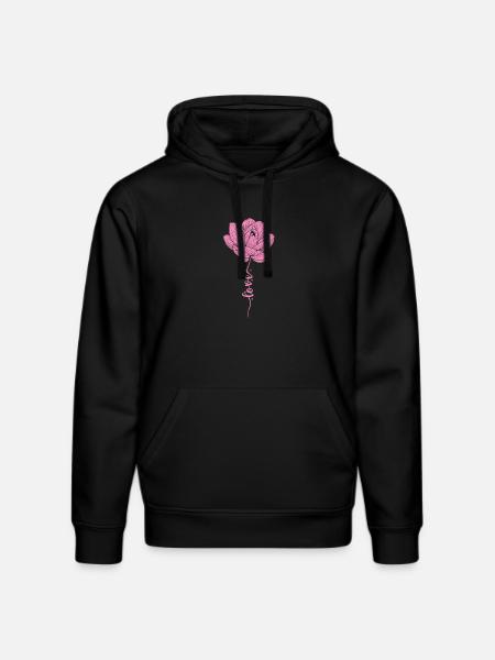 Lotus Blomst Plante Blomst Lotus Blomsterhave - Stanley/Stella DRUMMER økologisk unisex-hoodie - sort