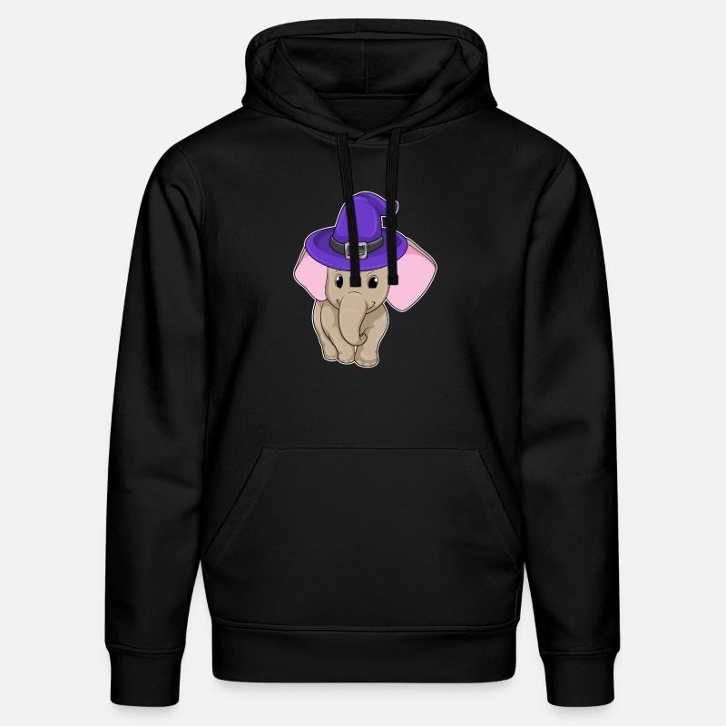 L’éléphant comme sorcier - Sweat à capuche bio DRUMMER Stanley/Stella Unisexe - noir