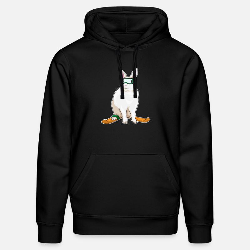 Ski Lapin Skieur - Sweat à capuche bio DRUMMER Stanley/Stella Unisexe - noir
