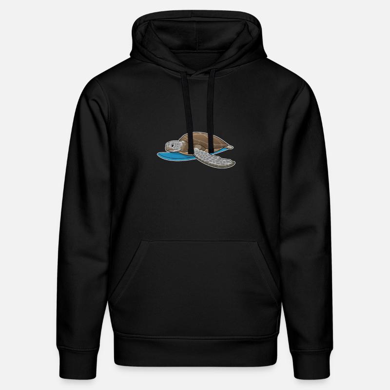 Turtle Surfer Planche de surf - Sweat à capuche bio DRUMMER Stanley/Stella Unisexe - noir