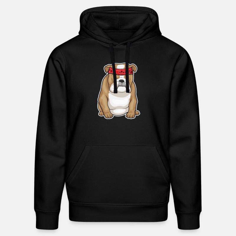 Bandana bouledogue - Sweat à capuche bio DRUMMER Stanley/Stella Unisexe - noir