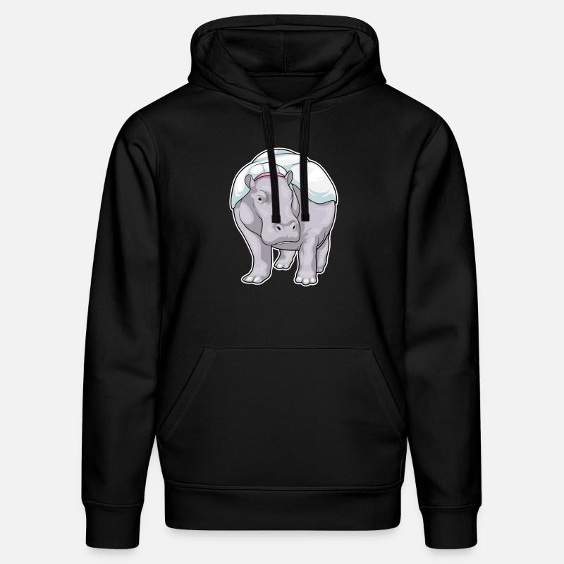 Mariage Hippo Bride - Sweat à capuche bio DRUMMER Stanley/Stella Unisexe - noir
