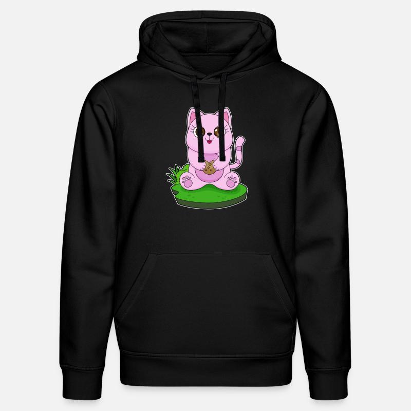 Cookie chat - Sweat à capuche bio DRUMMER Stanley/Stella Unisexe - noir