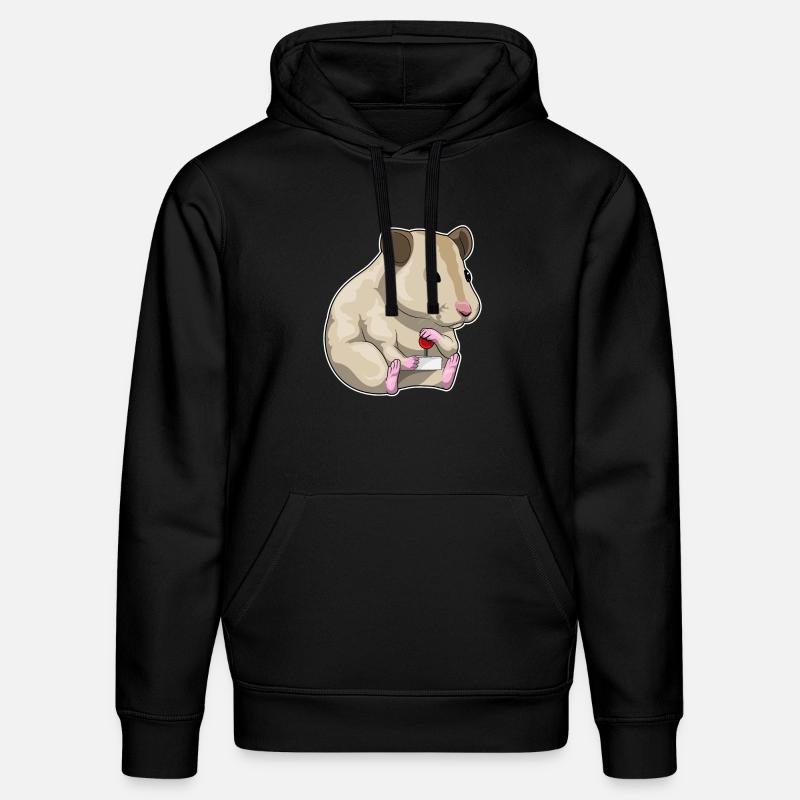 Hamster Gamer Controller - Stanley/Stella Unisex Bio-Hoodie DRUMMER  - Schwarz