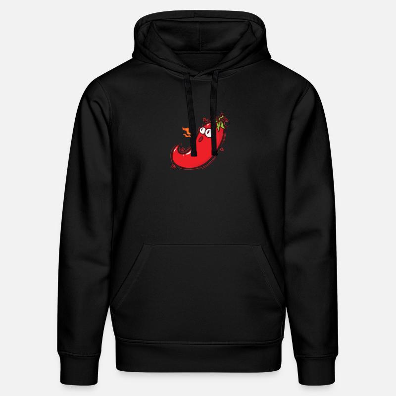 Chilischote Schärfe Gewürz Schärfegrad - Stanley/Stella Unisex Bio-Hoodie DRUMMER  - Schwarz