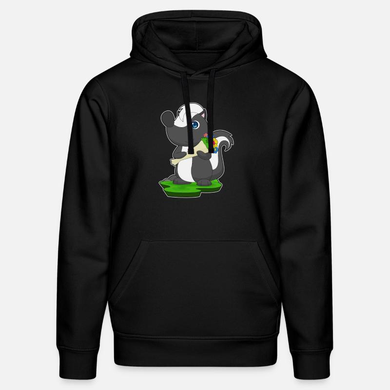 Skunk Bouquet Fleurs - Sweat à capuche bio DRUMMER Stanley/Stella Unisexe - noir